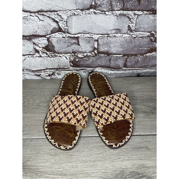 Sam Edelman Gunner 3 Peach Pearl Beaded Multi Sandals Women’s Sz 6.5M US/36.5EU - Picture 14 of 16